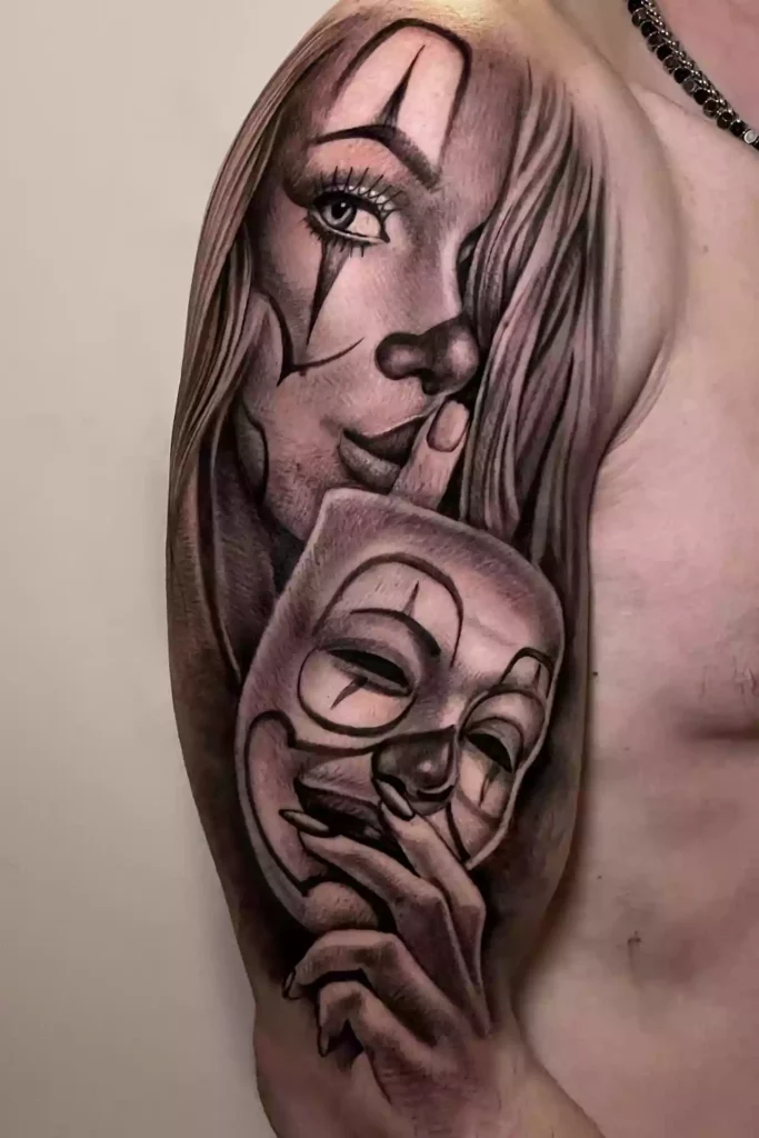 Donna Maschera Pagliaccio Donna Maschera Pagliaccio